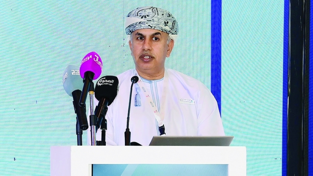 Dr Hilal bin Ali al Sabti, Minister of Health, speaking on the occasion.