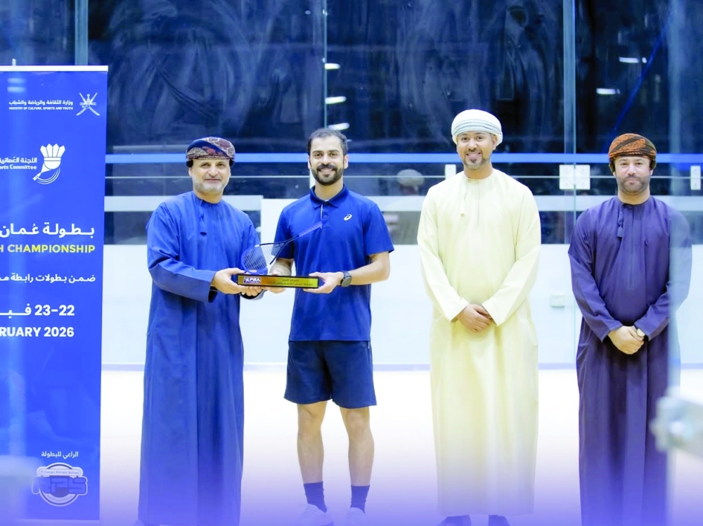 Waleed al Nairi emerged champion of Oman Squash Championship 2026.