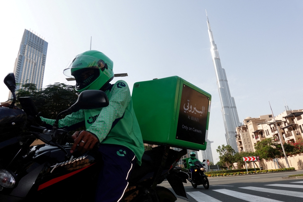 Scenes near Burj Khalifa, after an Iranian attack, following United States and Israel strikes on Iran, in Dubai