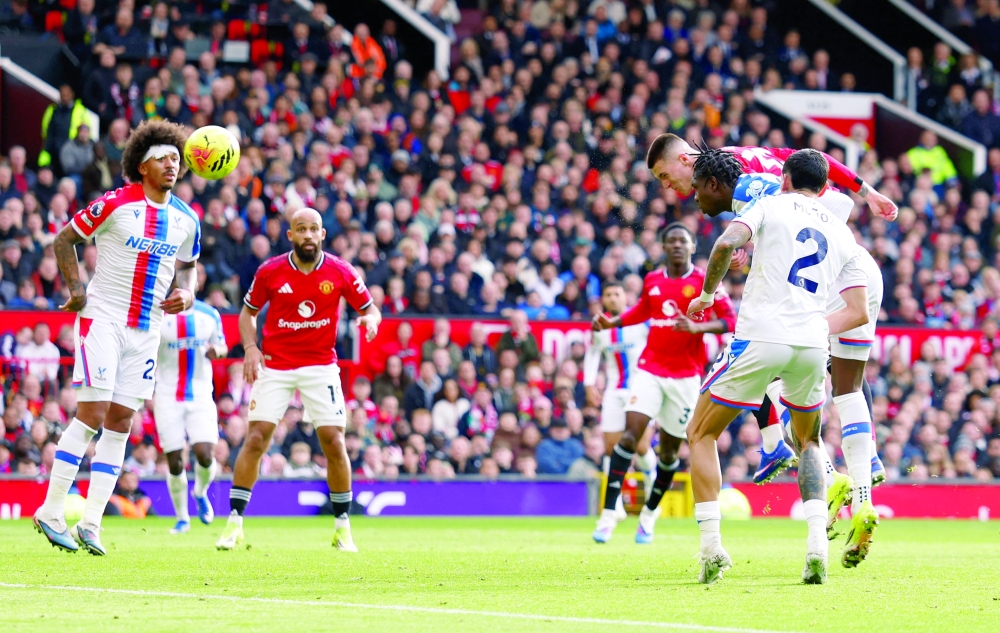 Soccer Football - Premier League - Manchester United v Crystal Palace - Old Trafford, Manchester, Britain - March 1, 2026 Manchester United's Benjamin Sesko scores their second goal Action Images via Reuters