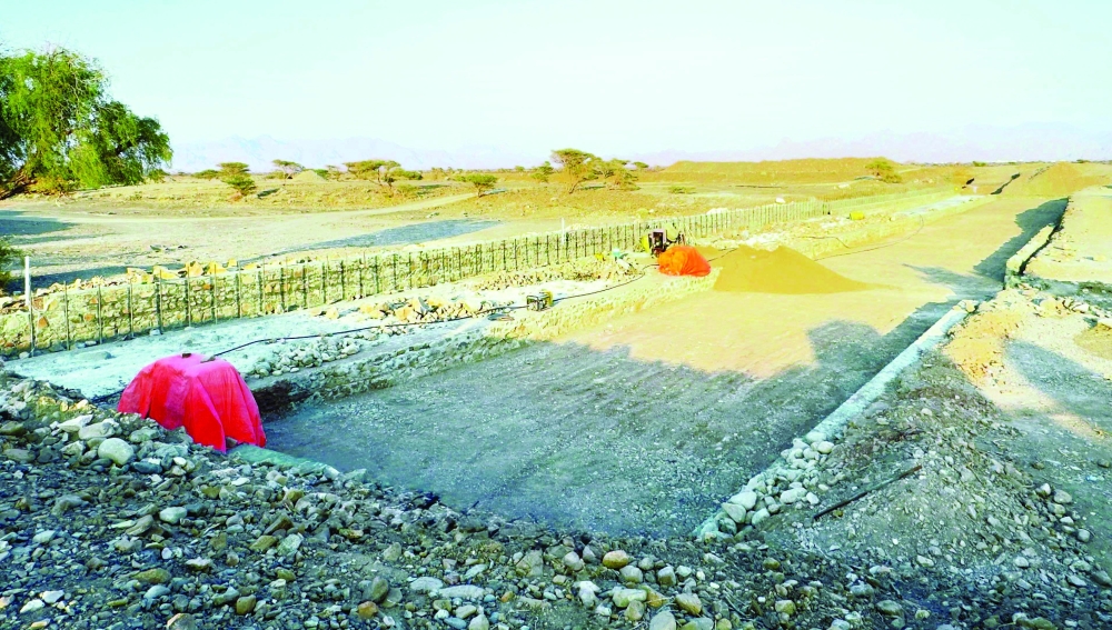 
The dam has a storage capacity of 15,000 cubic metres. 