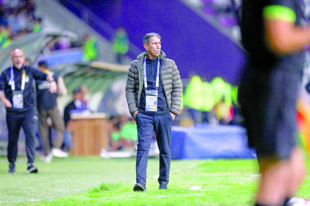 The Omani coach Rasheed bin Jaber al Yafai.