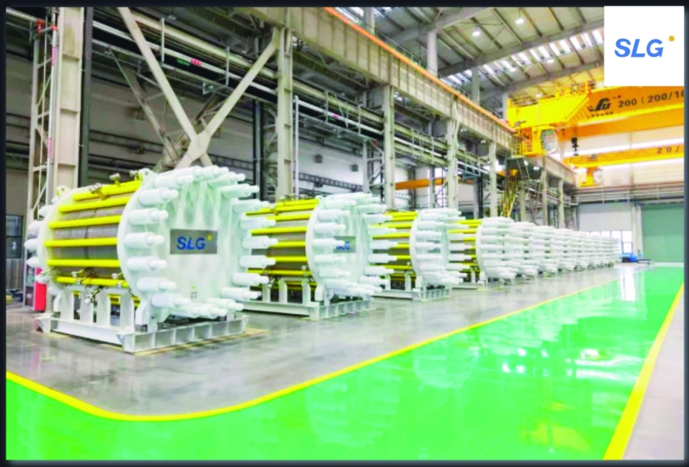 Part of a consignment of electrolyzer systems shipped to Duqm recently 