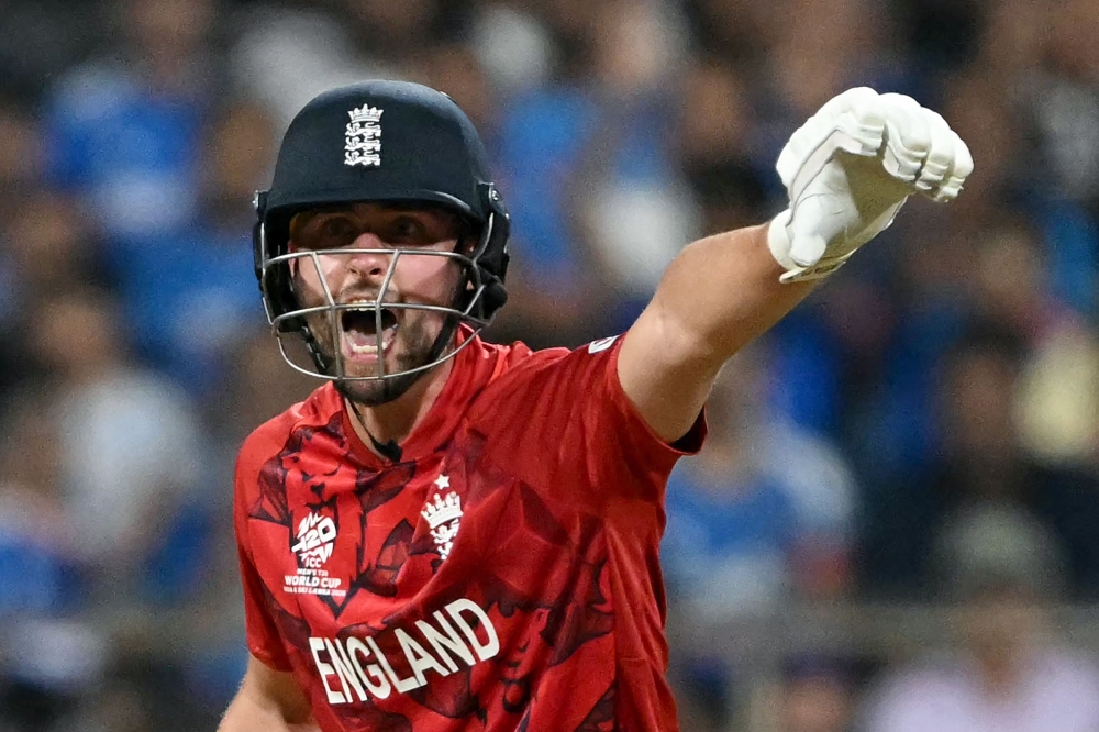 England's Will Jacks gestures  
