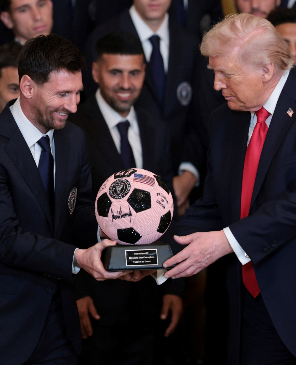 U.S. President Donald Trump honors reigning MLS champion Inter Miami CF players and team officials in Washington