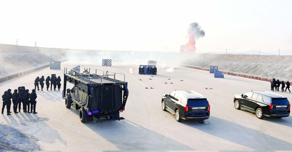 
A practical demonstration was held as part of the camp 