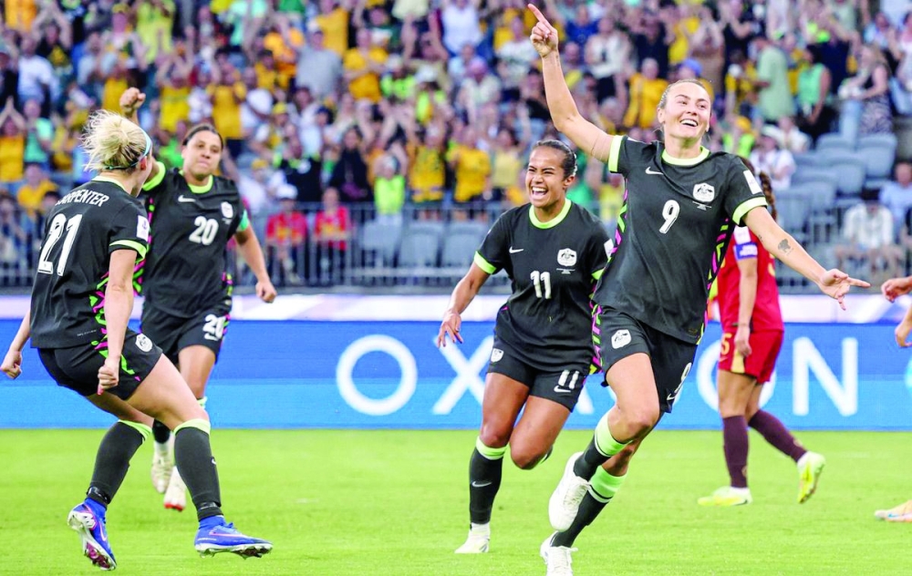 The match started at breakneck speed with Australia's Arsenal forward Caitlin Foord scoring in the 17th minute. — AFC