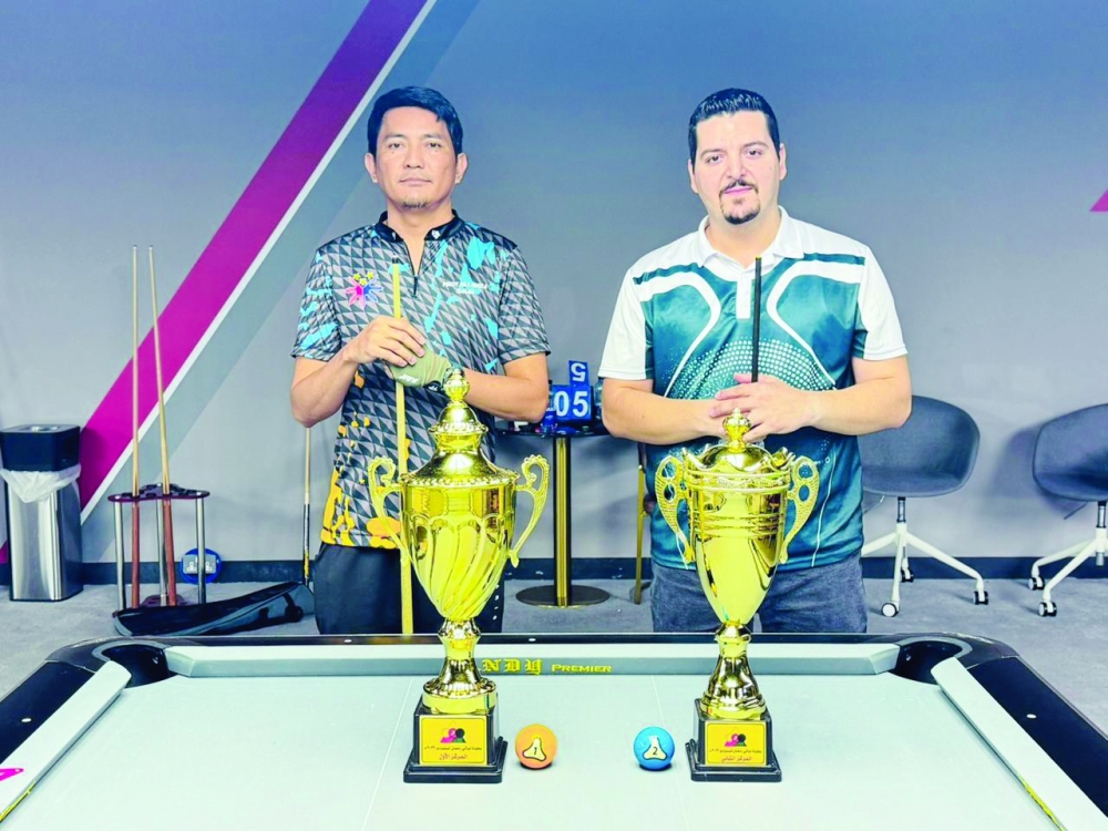 In the 9-ball billiards final, Abdulraouf of the Philippines secured the title after beating Syria’s Ayham Ali 8-6.