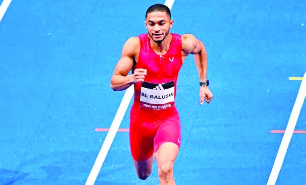 Ali al Balushi in action during a race.
