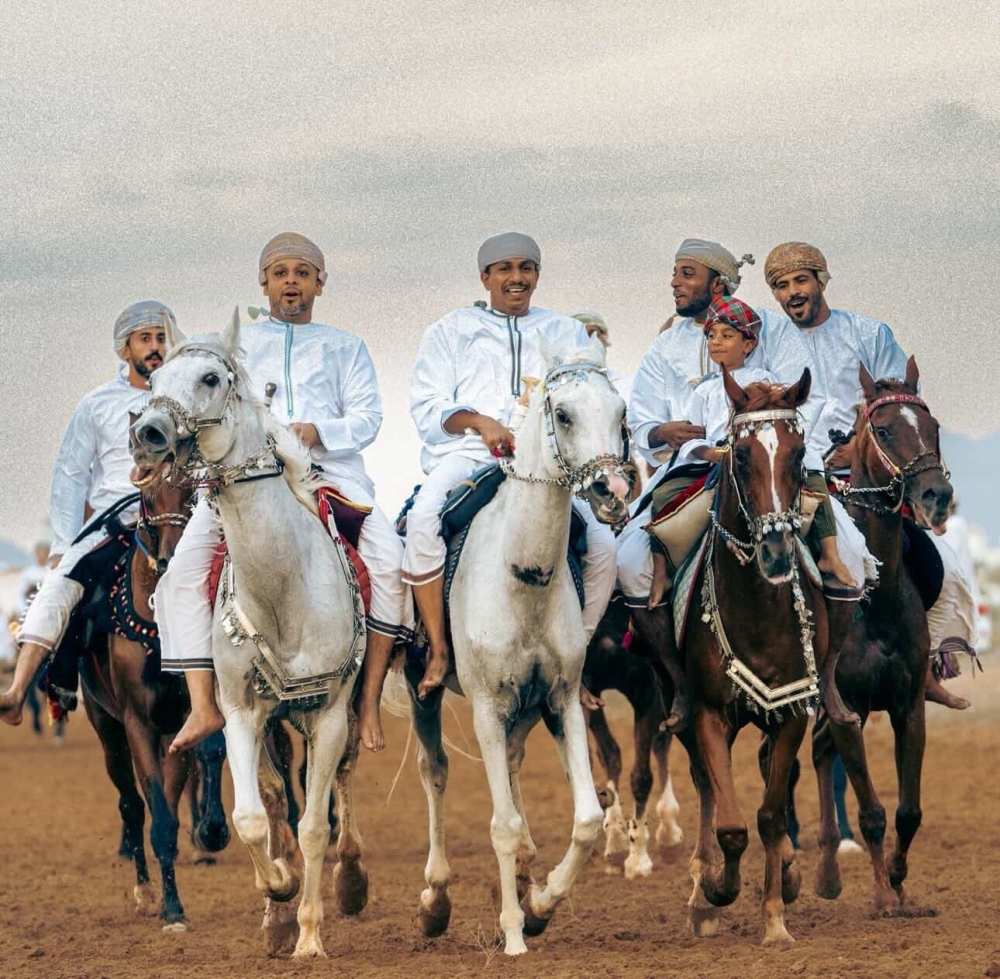 Horse racing as part of Eid celebrations