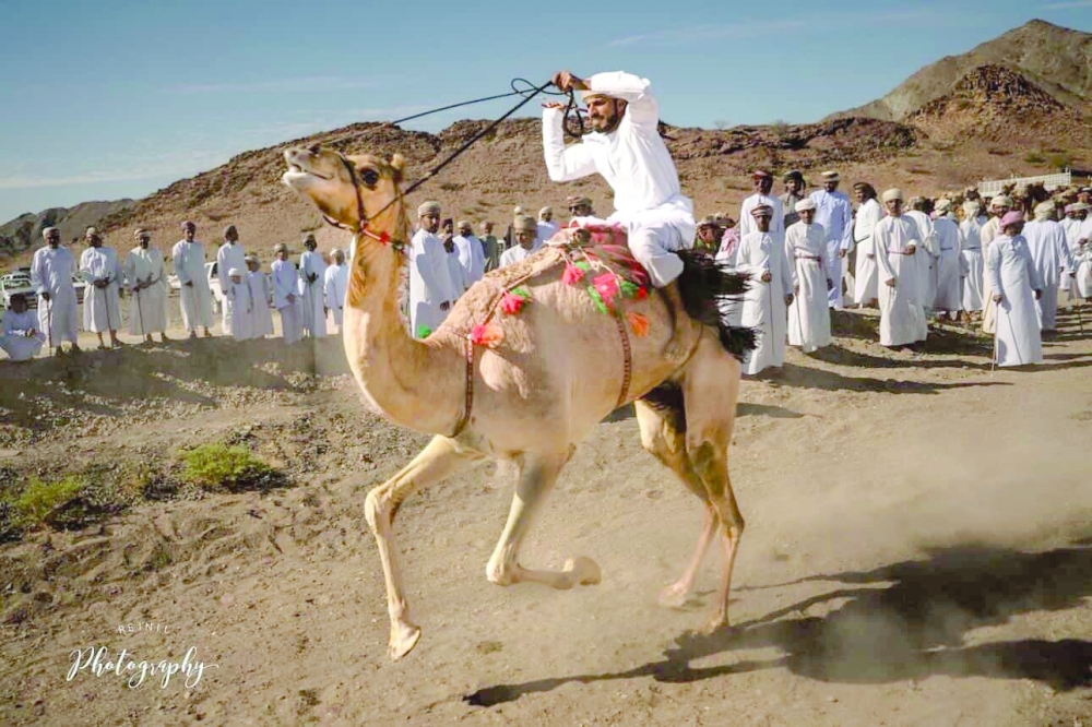 Horse racing as part of Eid celebrations