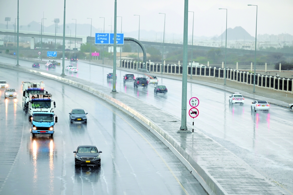 Many governorates experienced heavy rainfall on Saturday. 