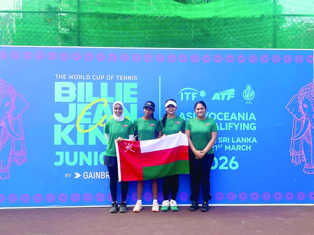 Oman’s U16 girls’ team concluded its participation in the Billie Jean King Cup Juniors after reaching the quarterfinals.
