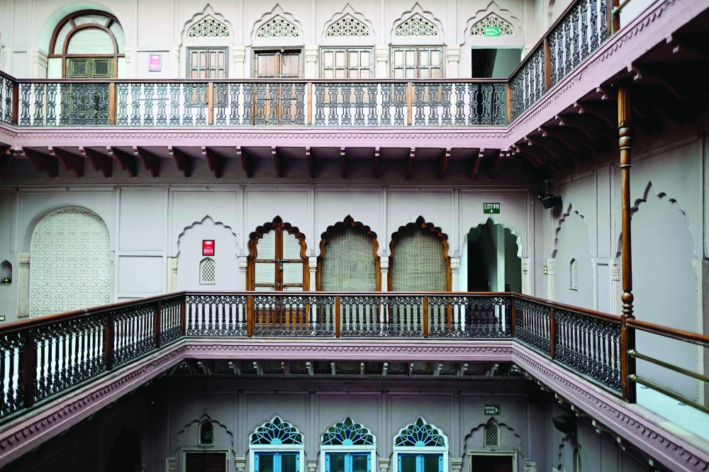 The Dharampura Haveli, an 18th-century haveli-turned-heritage hotel in the old quarters of Delhi. — AFP
