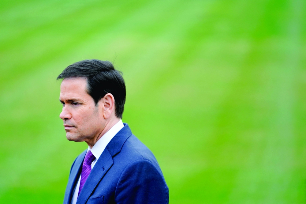 US Secretary of State Marco Rubio departs from the White House. — Reuters