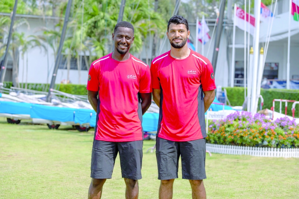 Oman Sail’s high-performance 49er team.