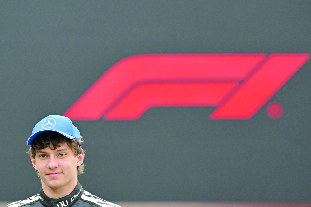 Mercedes' Italian driver Kimi Antonelli arrives ahead of the Formula One Japanese Grand Prix in Suzuka on Thursday. — AFP
