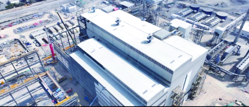 View of Sohar Titanium’s plant under development at Sohar Freezone.