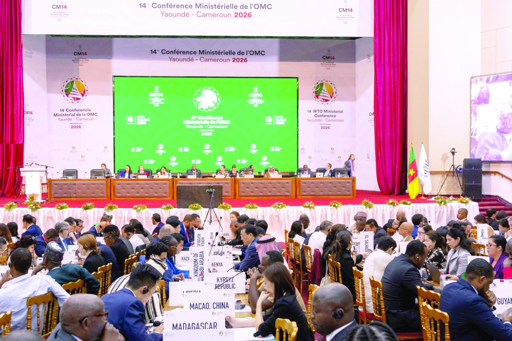 Delegates attend the World Trade Organisation (WTO) 14th ministerial meeting in Yaounde, Cameroon. — Reuters