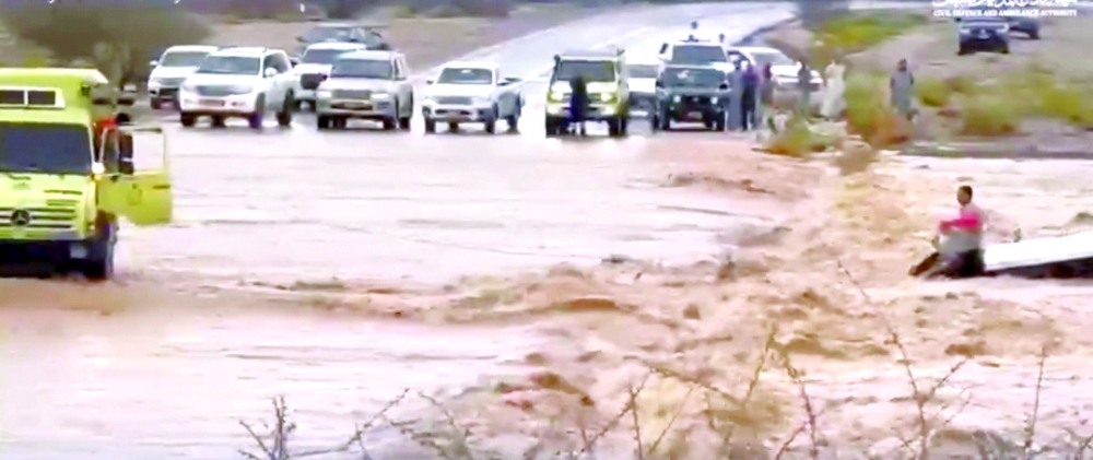 Oman’s topography makes flash floods in dry riverbeds extremely dangerous.