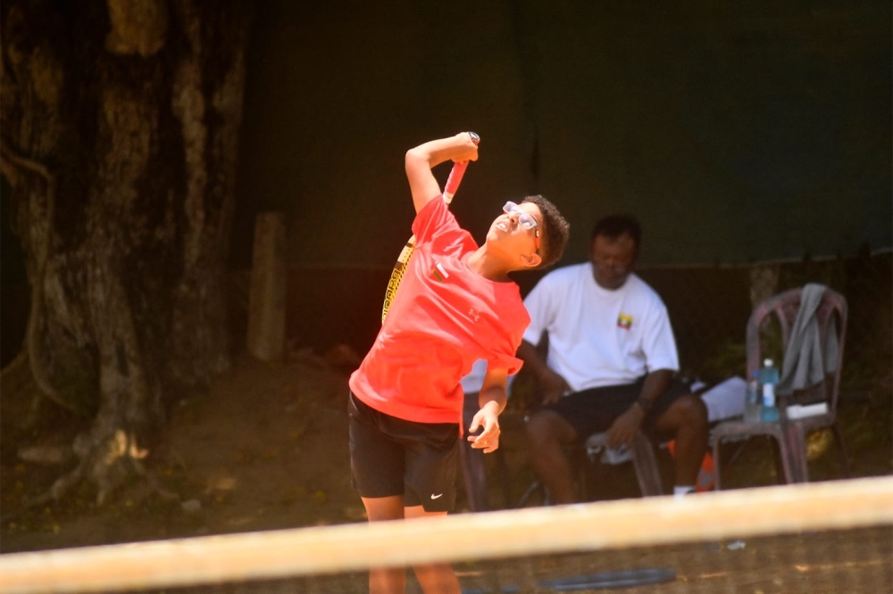 The Omani team player during the matches 