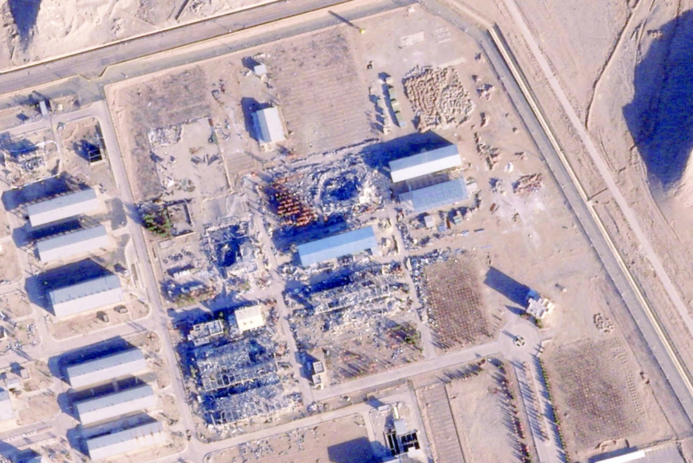 FILE PHOTO: A satellite imagery taken on February 1, 2026, shows a new roof over a previously destroyed building at Isfahan nuclear site, Iran.     2026 PLANET LABS PBC/Handout via REUTERS    THIS IMAGE HAS BEEN SUPPLIED BY A THIRD PARTY. MANDATORY CREDIT./File Photo