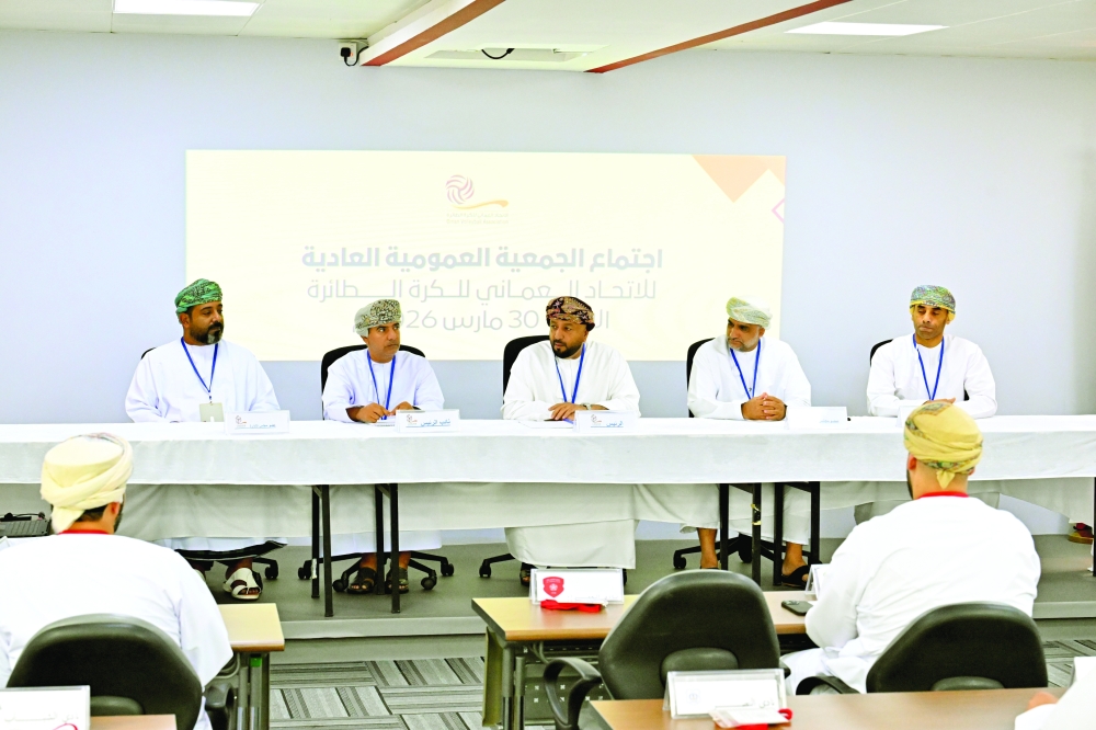 The Oman Volleyball Association held its annual General Assembly with the participation of 22 clubs. — Shamsa al Harthy 