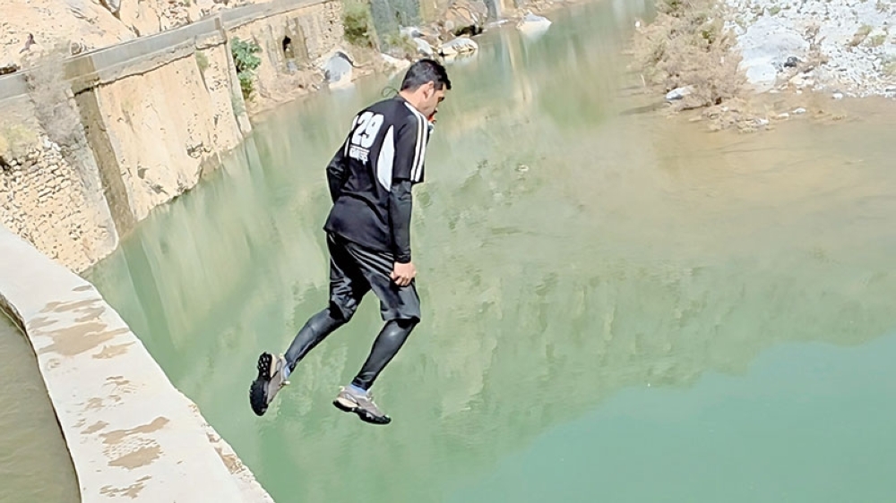 Despite these warnings, some visitors continue to dive into natural pools formed after recent rains.