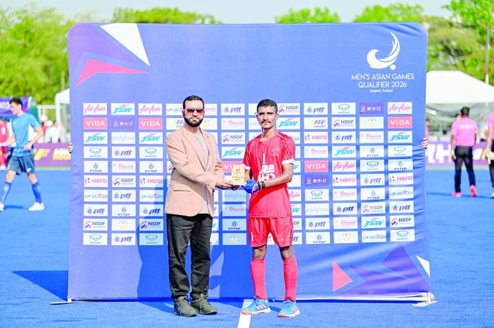 Aliyas al Noufli was named Player of the Match for his influential display.