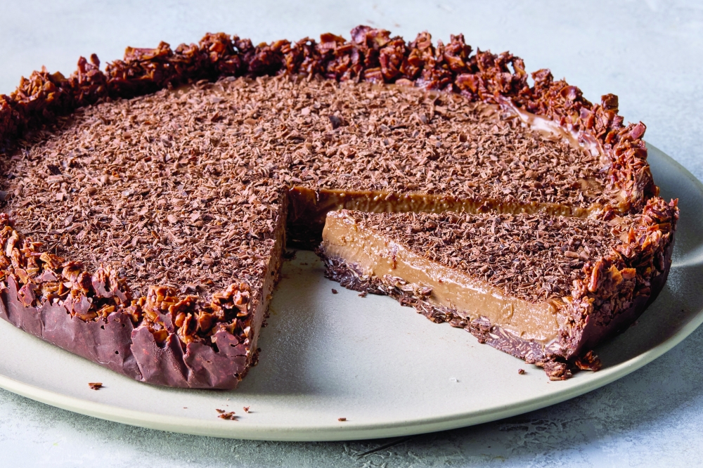 Earl Grey chocolate tart. From the press-in crust to the creamy tea-infused filling, this tart will be the star of every Easter celebration.