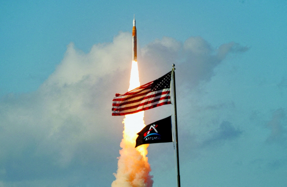 Nasa's Artemis II mission lifts off from the Kennedy Space Centre in Cape Canaveral, Florida. — Reuters