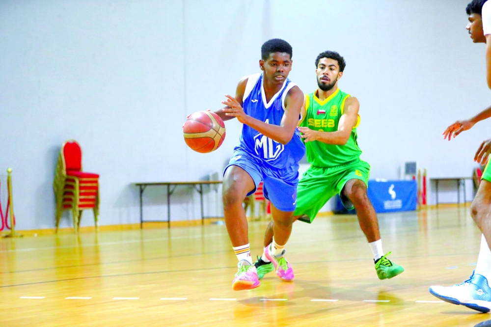 Seeb registering an important 72-47 win over Al Amerat. — Mousa al Balushi