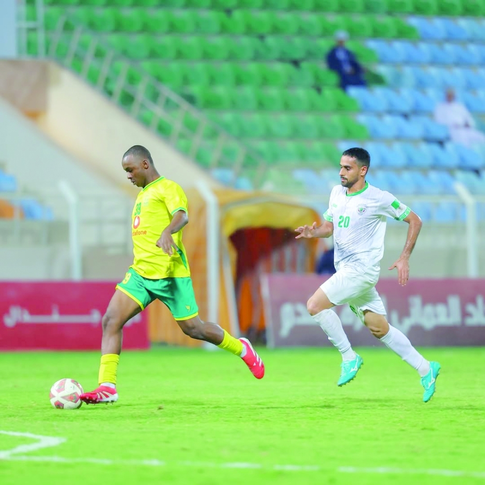 Seeb and Samayil players in action during the Jindal League.
