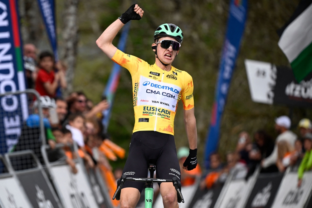 French youngster Paul Seixas stretched his overall lead at the Tour of the Basque Country 
