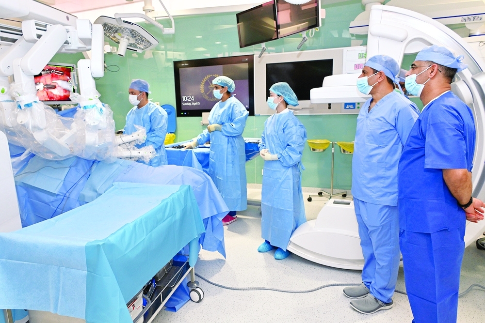 The operation was performed using an advanced robotic surgical system. - ONA