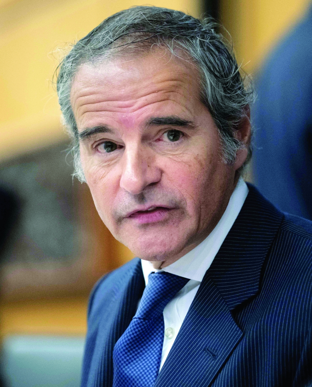 (FILES) Director General of the International Atomic Energy Agency (IAEA) Rafael Grossi attends the IAEA痴 Board of Governors' meeting at the agency's headquarters in Vienna, Austria on January 30, 2026. The chief of the UN nuclear watchdog on April 6, 2026 warned attacks near Iran's Bushehr atomic power plant "pose a very real danger to nuclear safety and must stop". The facility, located in the south of the country and equipped with a 1,000-megawatt reactor, has been targeted four times since the US-Israeli war on Iran began. The latest strike was reported by Iranian state media on April 4. Strikes near the operating plant "could cause a severe radiological accident with harmful consequences for people and the environment in Iran and beyond," said Rafael Grossi, director of the International Atomic Energy Agency (IAEA), on X. (Photo by Joe Klamar / AFP)