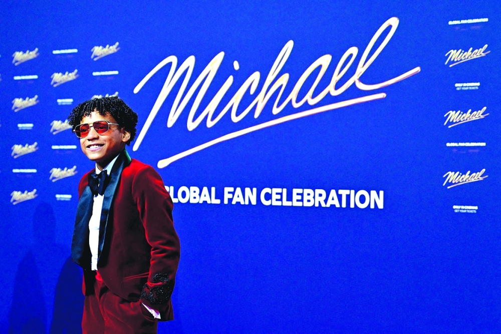 US actor Jaafar Jackson poses for photographers as he arrives on the red carpet for the world premiere of the Michael Jackson biopic "Michael" at the Uber Eats Music Hall in Berlin. — AFP