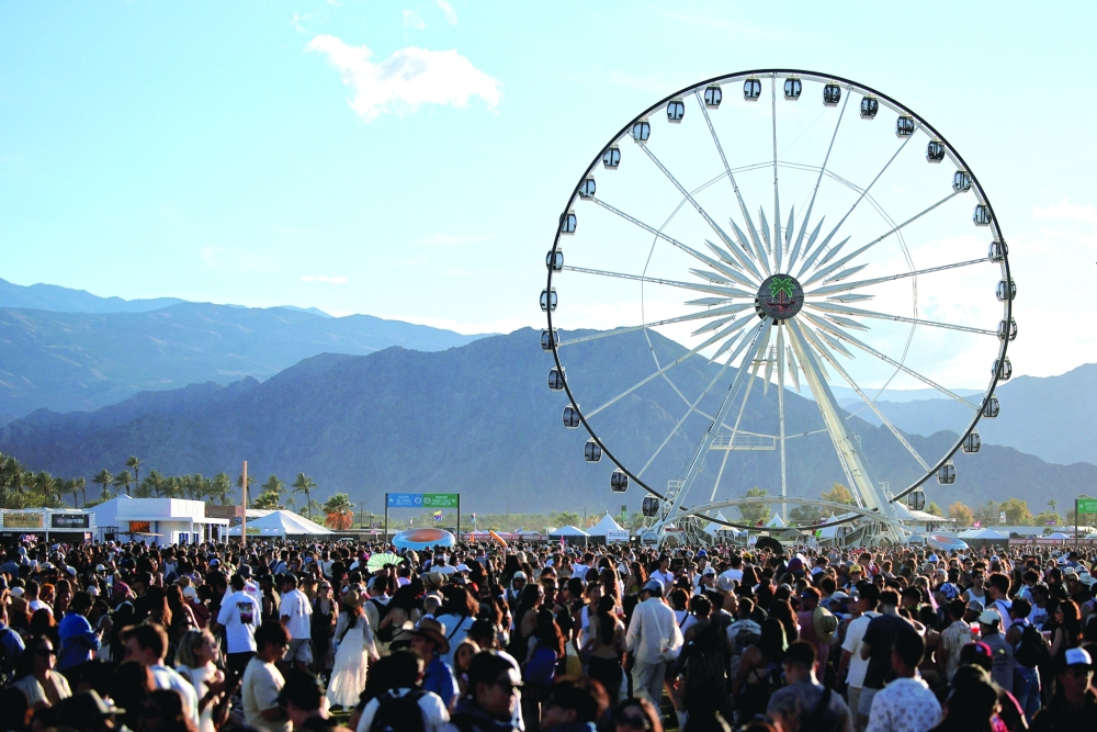 People attend the Coachella Valley Music and Arts Festival in Indio, California. — Reuters