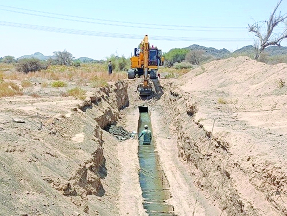 Maintenance projects for aflaj aim to preserve the physical infrastructure and ensure continued water delivery to farmlands. — ONA