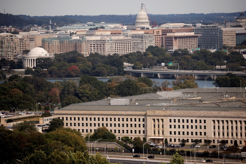 The Pentagon building seen in Arlington, Virginia, U.S