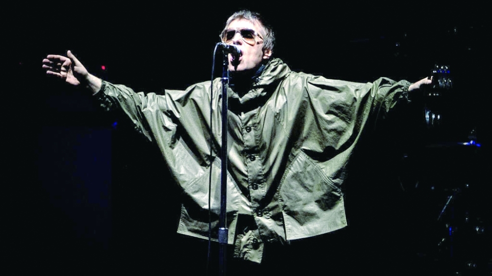 Liam Gallagher of British pop band Oasis. — AFP