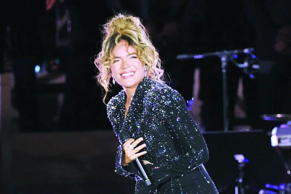 The Medellin-born singer was the first Latina to headline the festival. — AFP