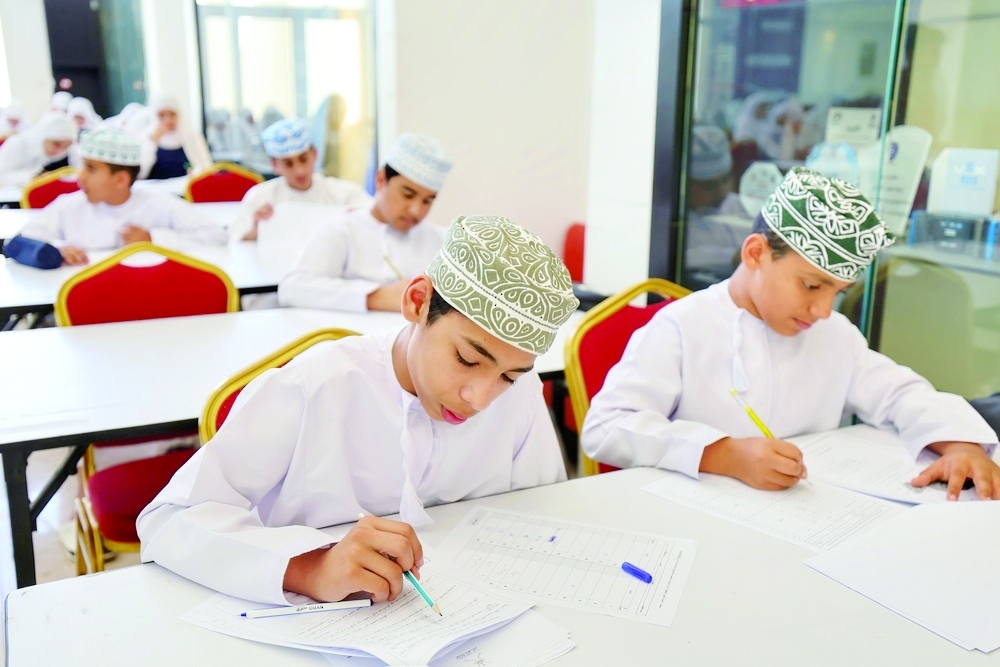 A total of 82 male and female students from various schools across the governorate are participating in the examinations.