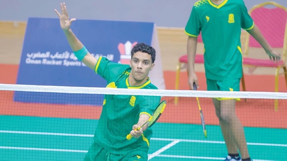 In the doubles category, Oman Club had dominated the competition, with both of their teams reaching the final to secure first and second places.