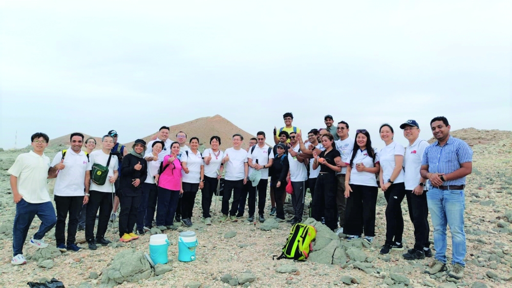 Organised by Nepal Embassy, the mass hiking campaign, witnessed men and women taking steps along the scenic Al Wadi Al Kabir trail