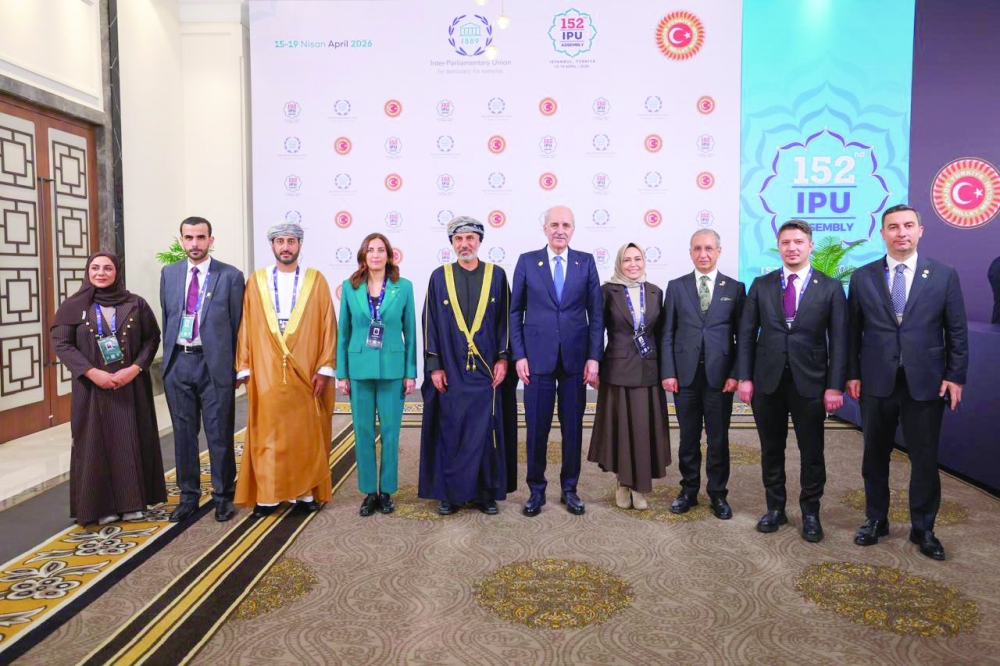 Khalid bin Hilal al Maawali, Chairman of Majlis Ash’shura, heads Oman's delegation at the IPU.