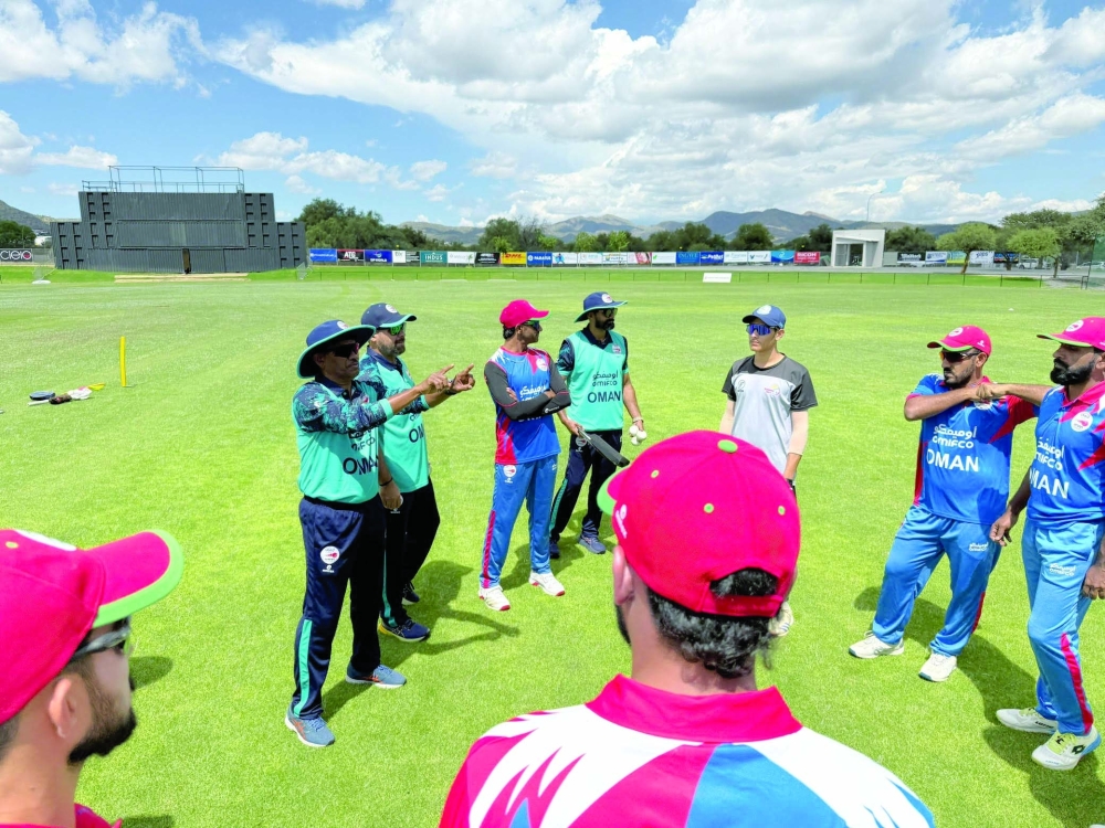 Sulakshan Kulkarni is seen with his team in Windhoek.