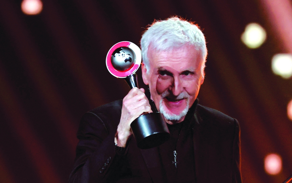 Cinema United Spirit of the Industry award recipient Canadian film-maker James Cameron.