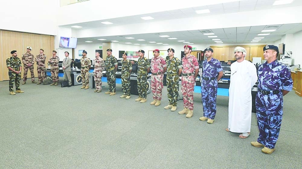 General Fabien Mandon during the visit to the Maritime Security Centre.