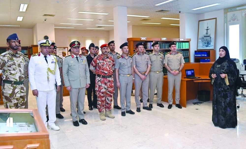 The Egyptian delegation at the Joint Command and Staff College.